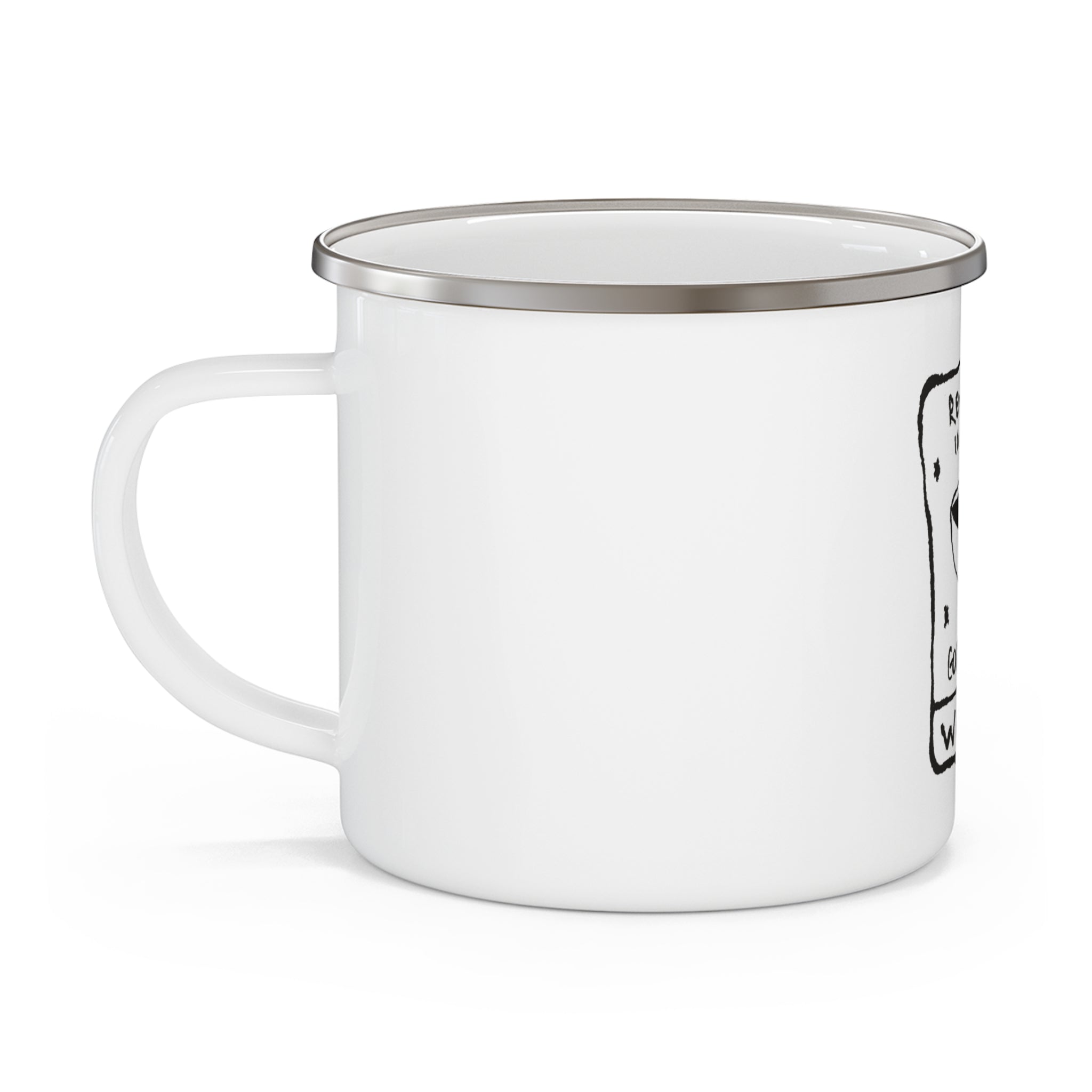 Enamel Mug - Keep Your Eyes Out for JOE
