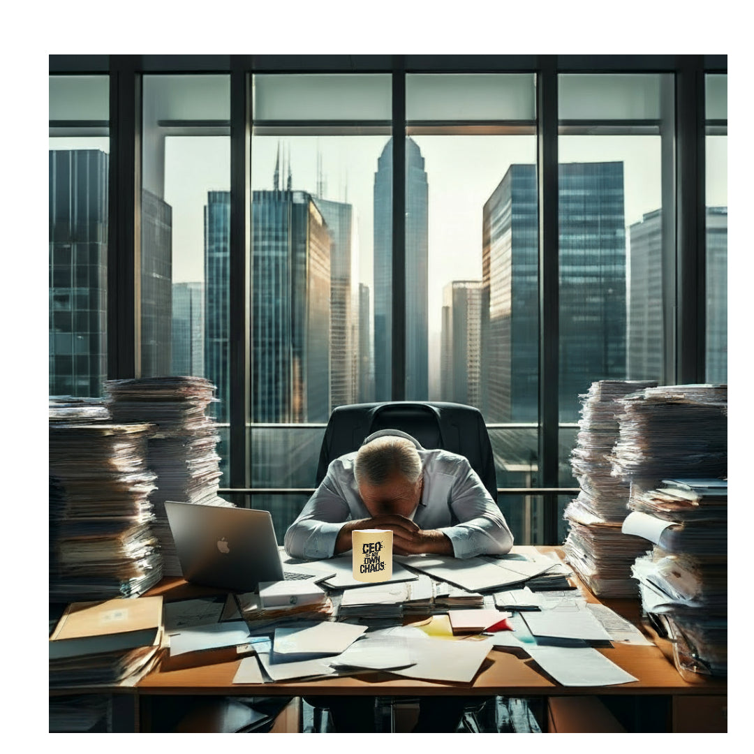 Mug - CEO of My Own Chaos - Metallic Silver/Gold Mug