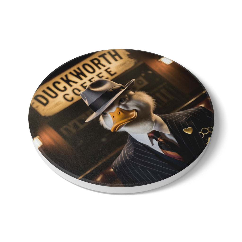 Ceramic Coaster Set - Duckworth Coffee Company Logo