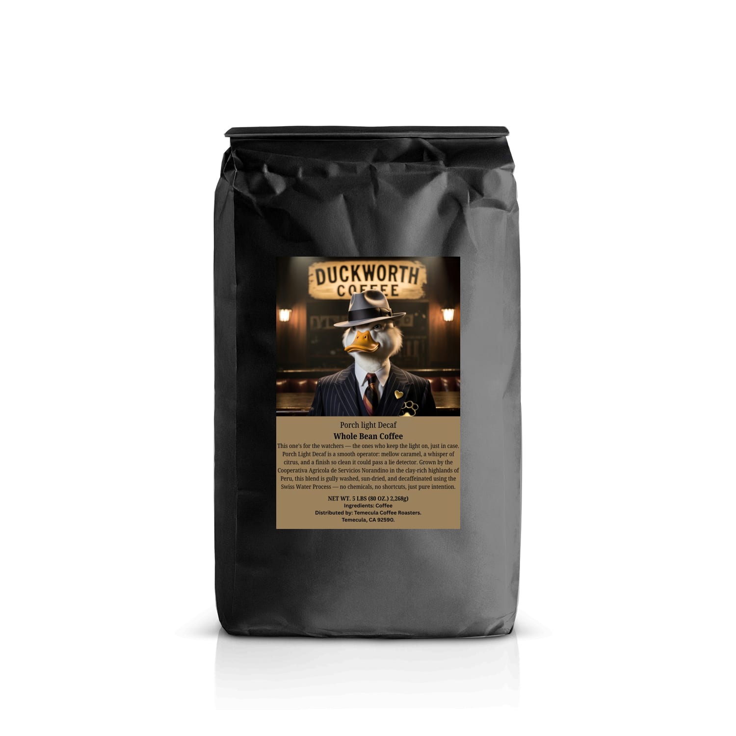 Porch Light Decaf Whole bean 5LB